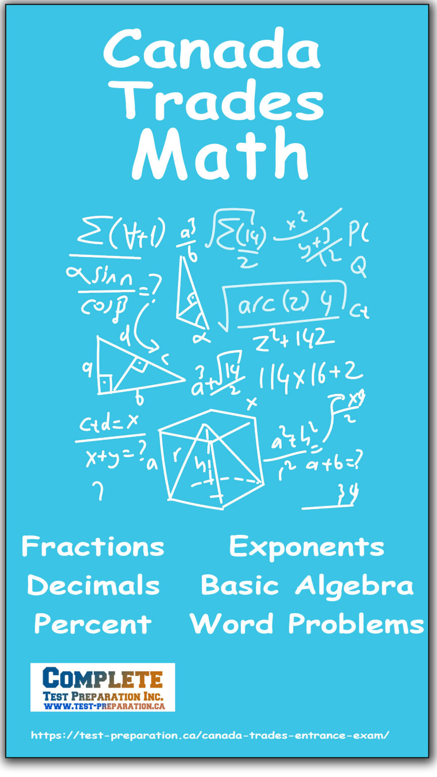 Canada Trades Entrance Exam – Complete Test Preparation Inc.