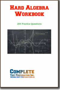 Hard Algebra Workbook - 200 Practice Questions - PDF Download Version