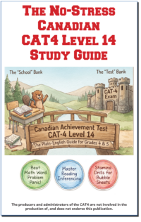 The No-Stress Canadian CAT4 Level 14 Study Guide Grades 4 - 5 PDF Download Version