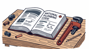 Apprentice plumber navigating the National Plumbing Code 2020